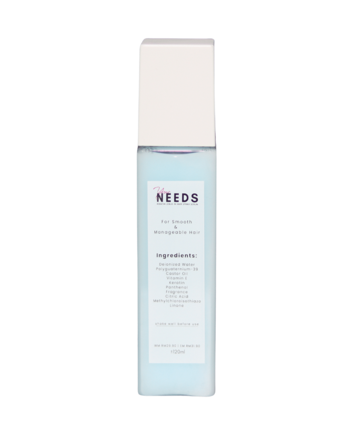 NEEDS Keratin Hair Spray Serum (120ml) - Blue