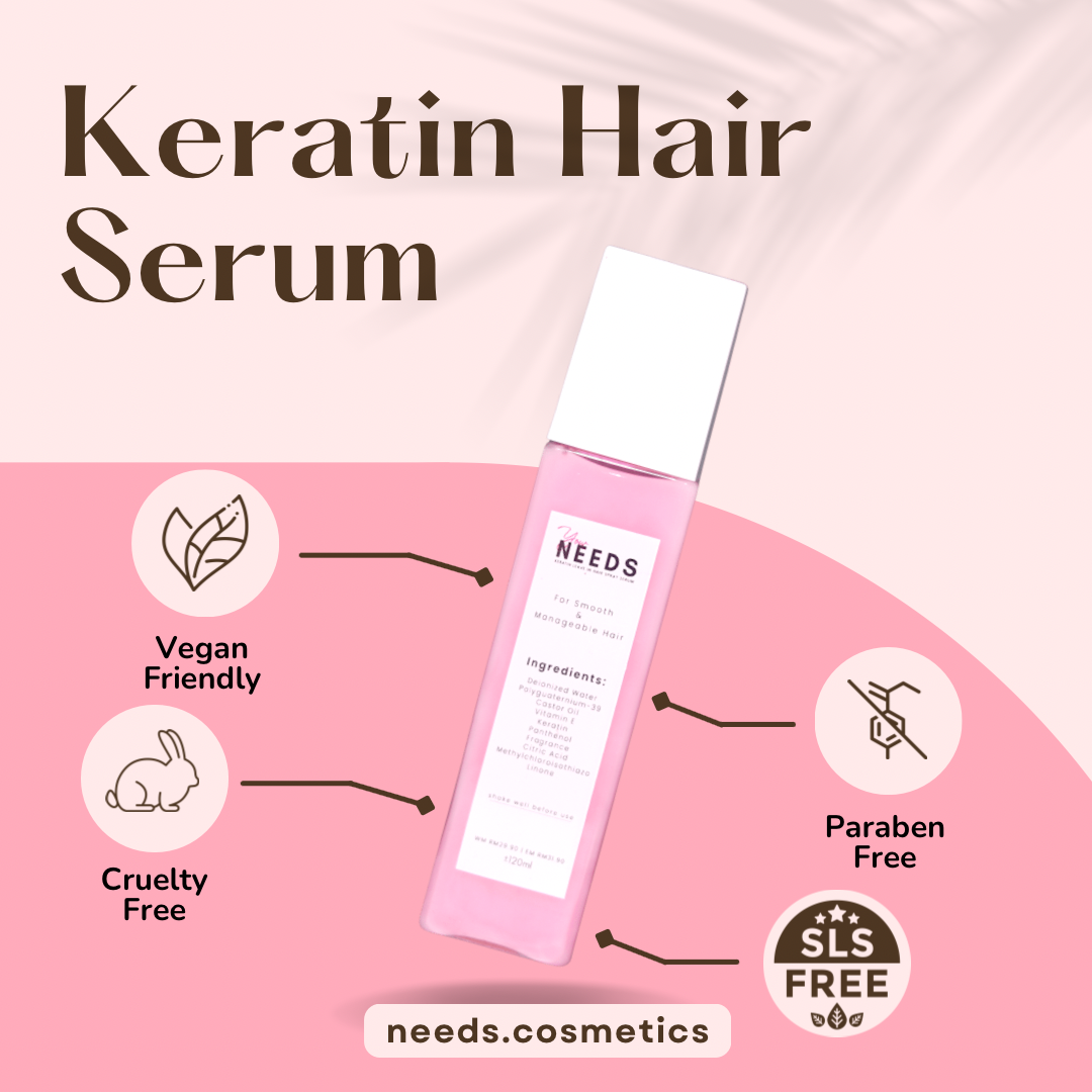 NEEDS Keratin Hair Spray Serum (120ml) - Pink