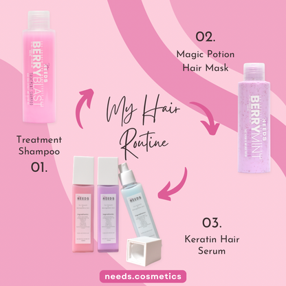 NEEDS Keratin Hair Spray Serum (120ml) - Pink