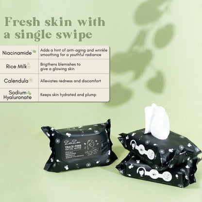 Zarzou Trace-Free Facial Wipes (25sheets/ pack)