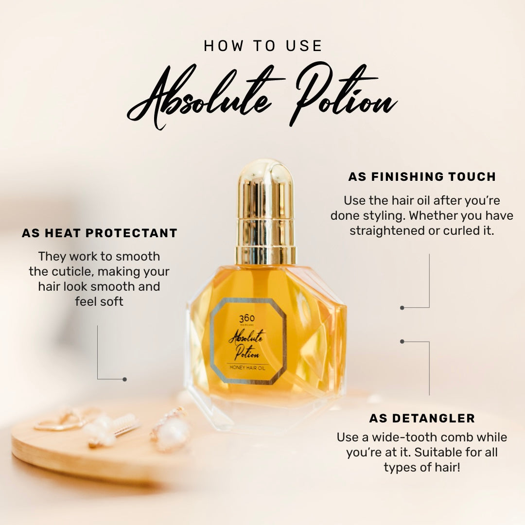 360 Haircare Absolute Potion Honey Hair Oil