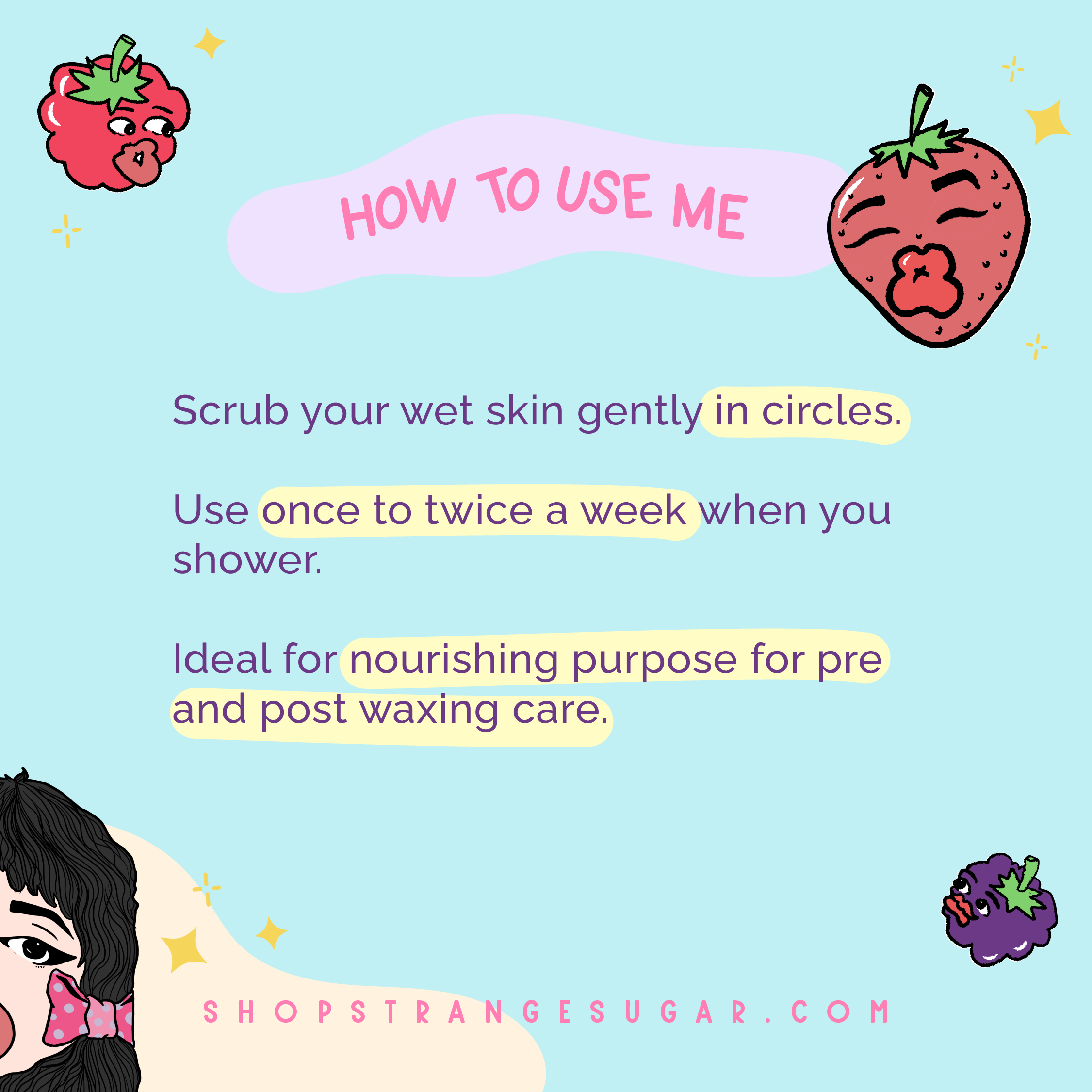 Exfoliating Body Cleanser (Bubblegum Berries)