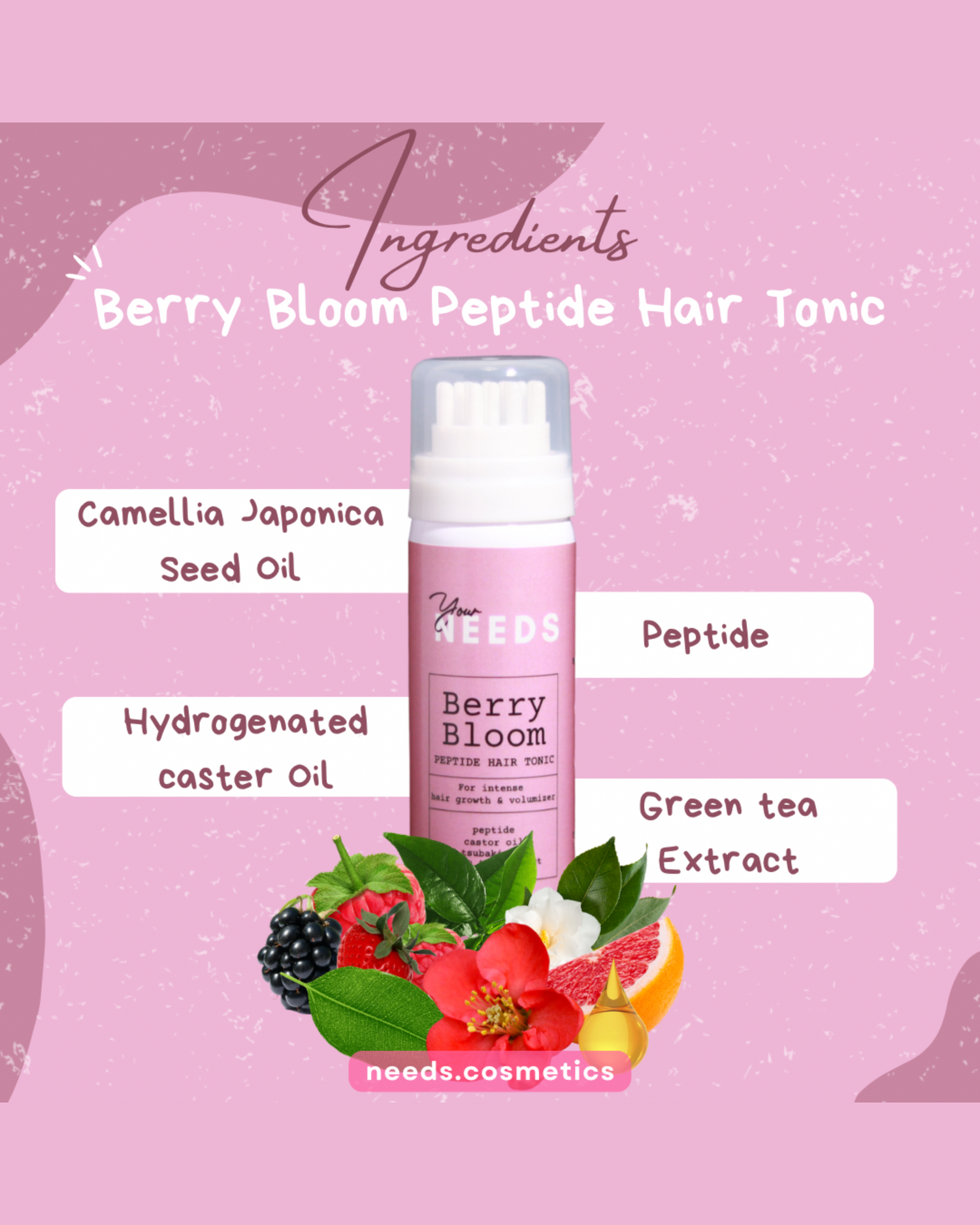Berry Bloom Peptide Hair Tonic 70ml