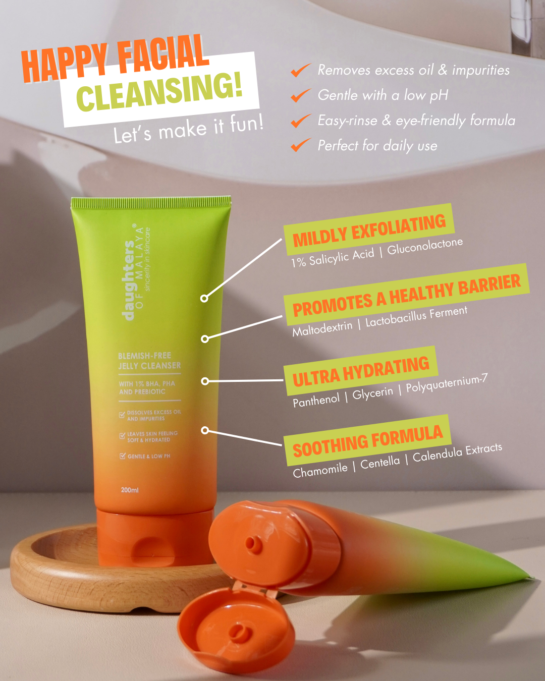 DOM Blemish-Free Jelly Cleanser 200ml