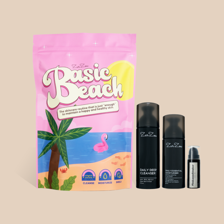 Combo Basic Beach Pouch (DDC + DEM + FREE Sunscreen trial)